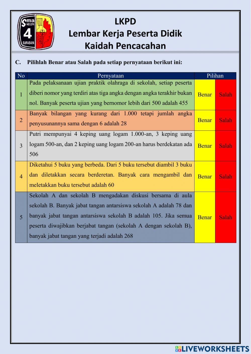 Lkpd kaidah pencacahan