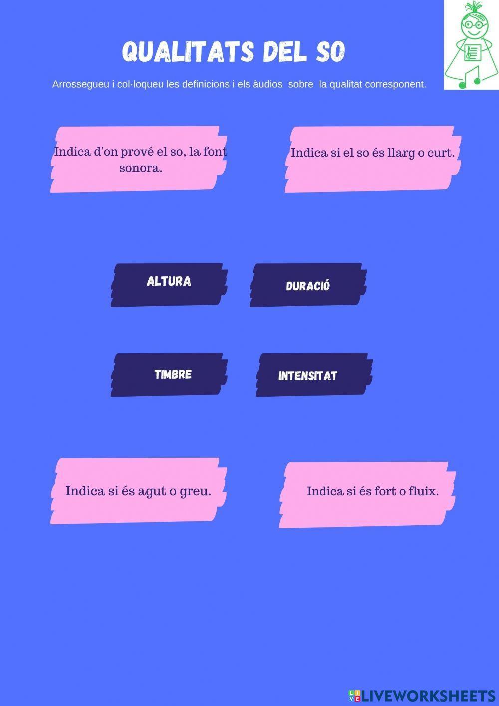 Les qualitats del so