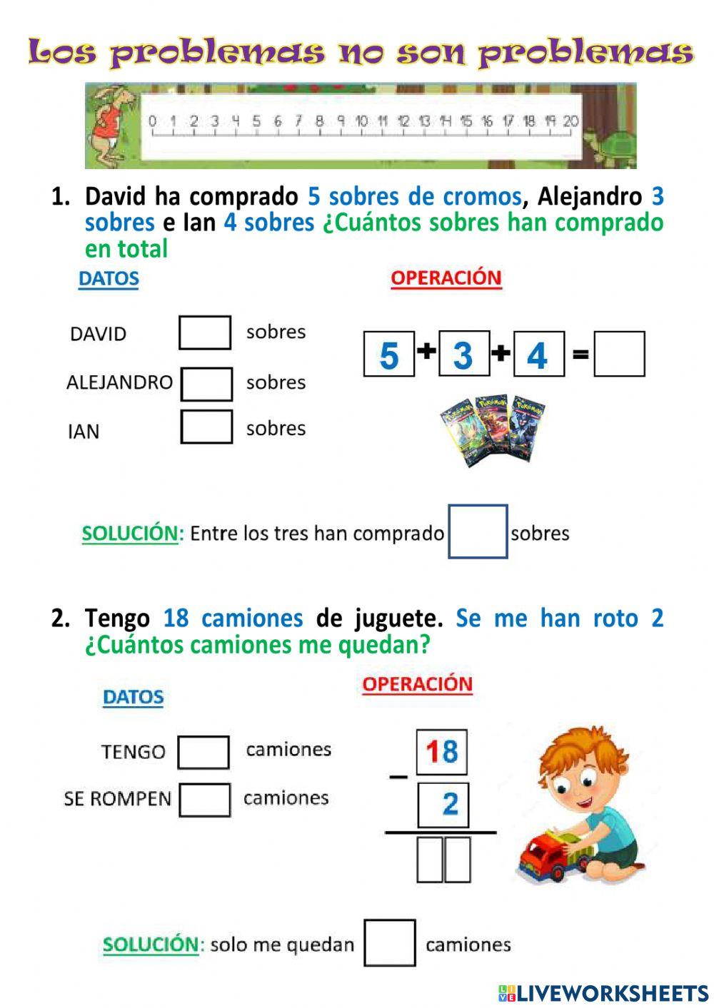 Problemas 1º primaria