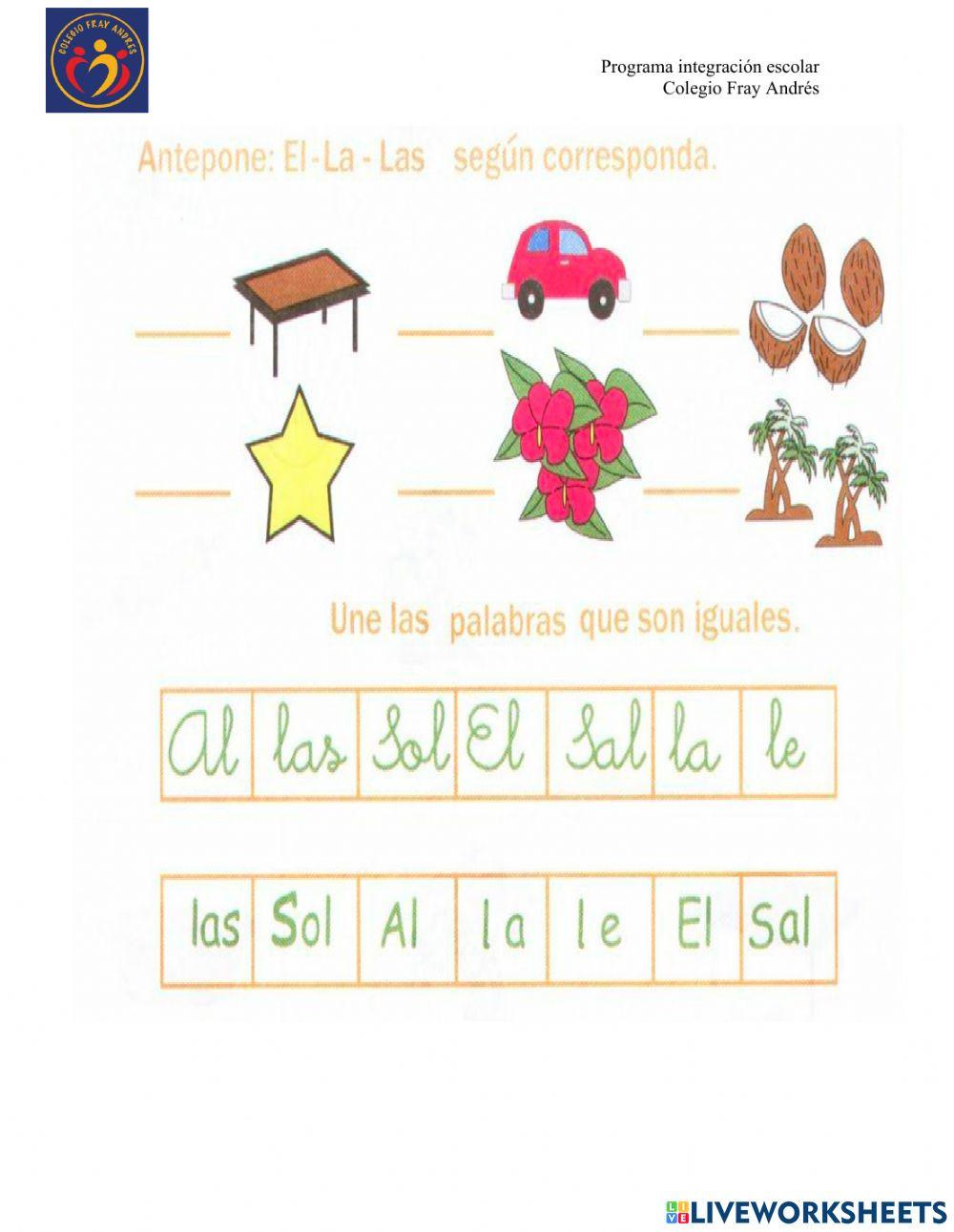 RePASO consonantes S T