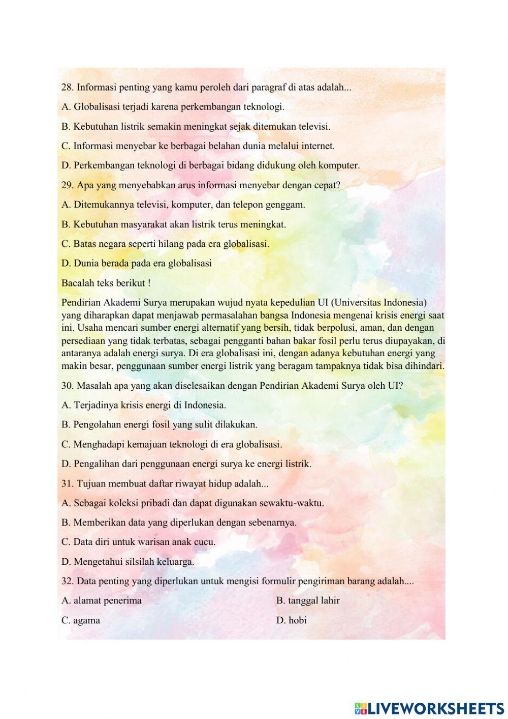 PAS Bahasa Indonesia