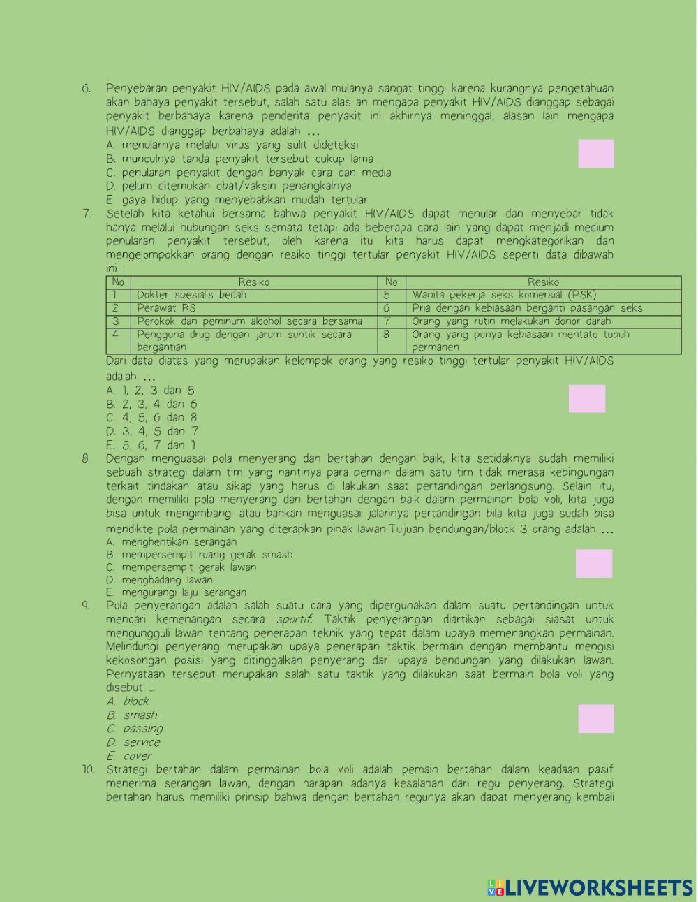 LKPD PJOK LatSo-2 PAS XII