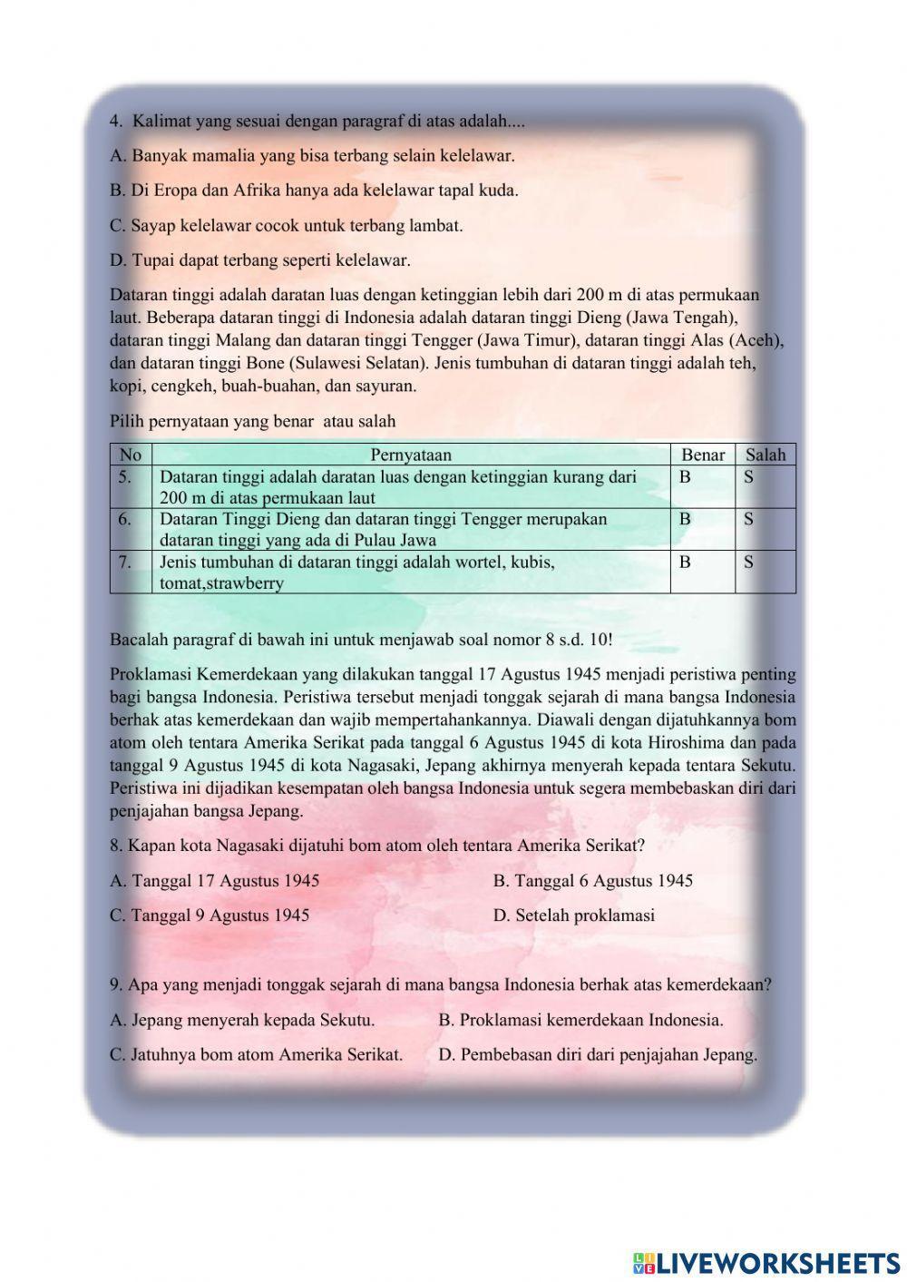 PAS Bahasa Indonesia