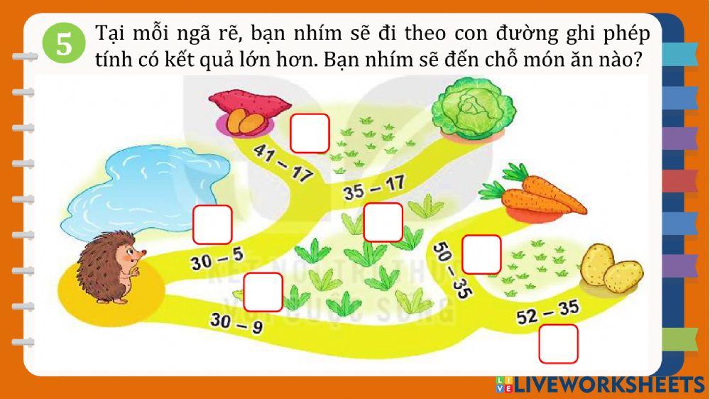 Luyện tập phép trừ (có nhớ) - Trang 90,91