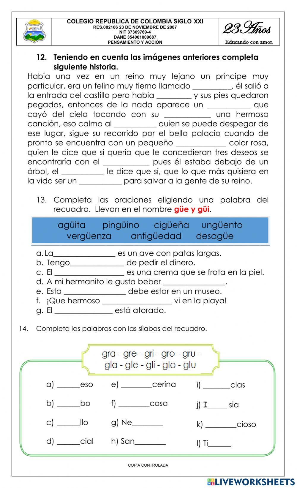 Bimestral primero cuarto periodo