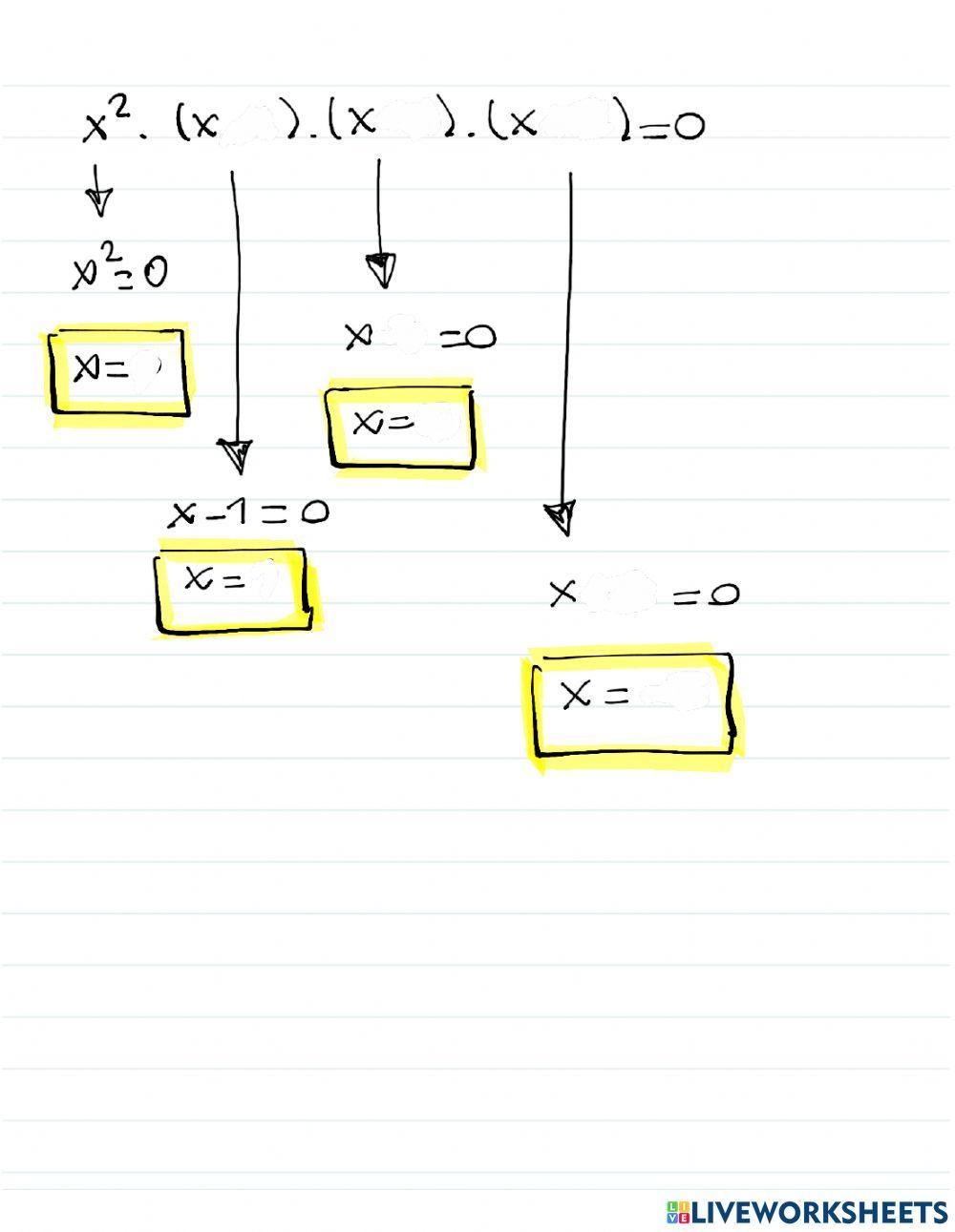 Ecuaciones polinómicas II