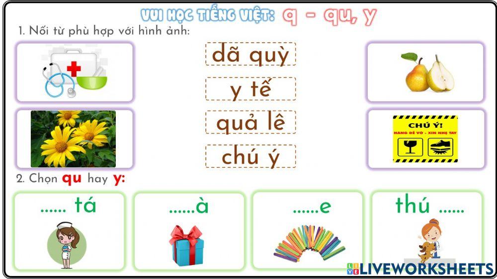 Phiếu ôn tập q-qu, y