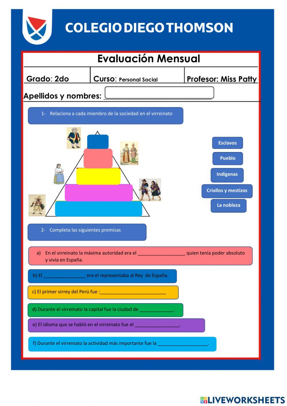 Examen de Personal Social