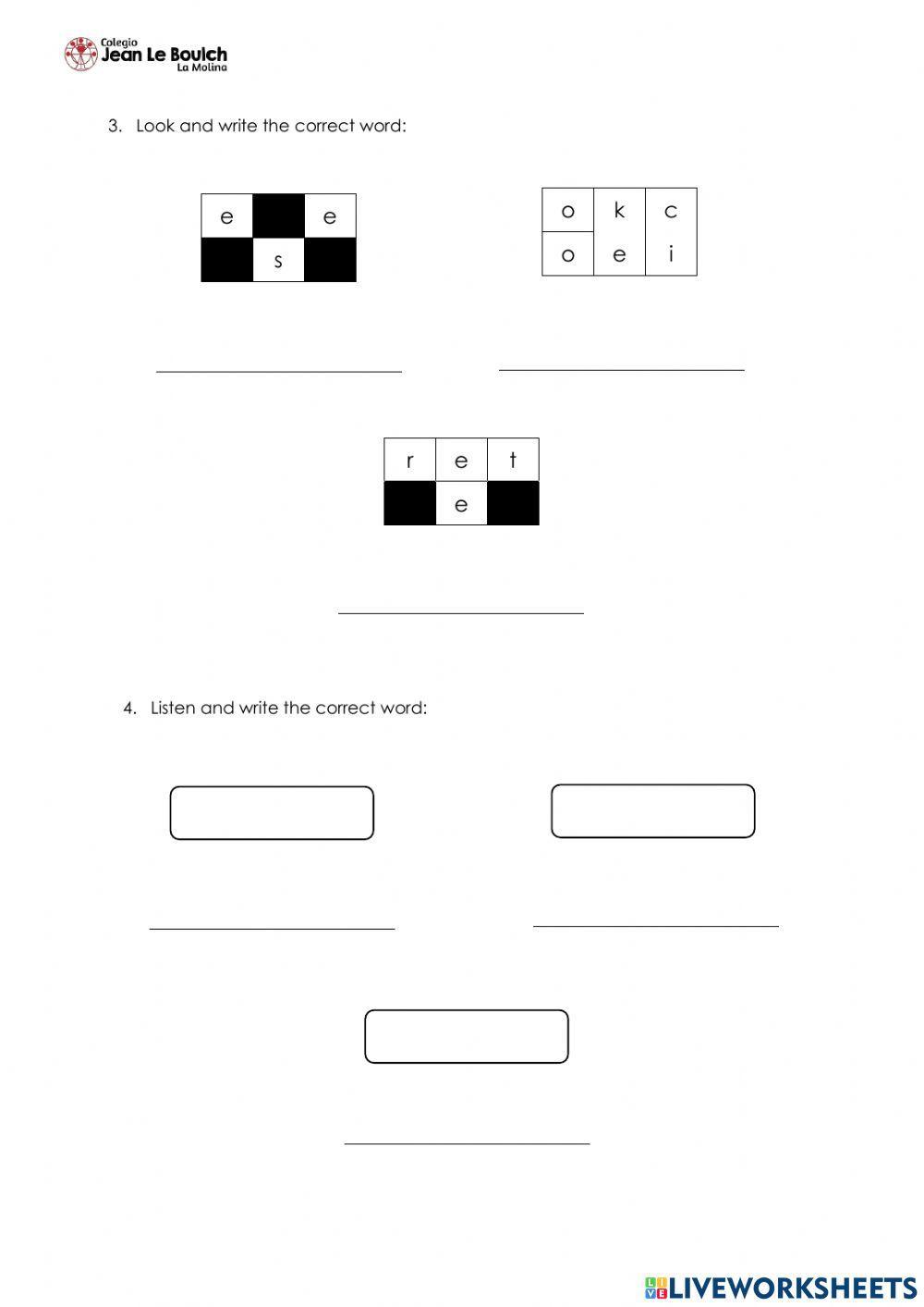 Double -oo- and -ee- sound