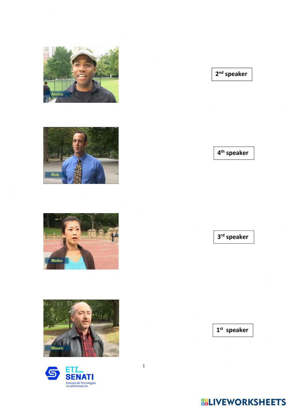 Listening activities for GIST