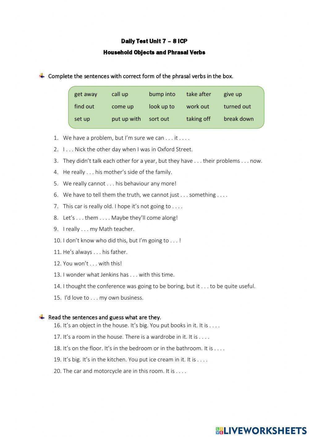 Daily Test Unit 7 - 8 ICP