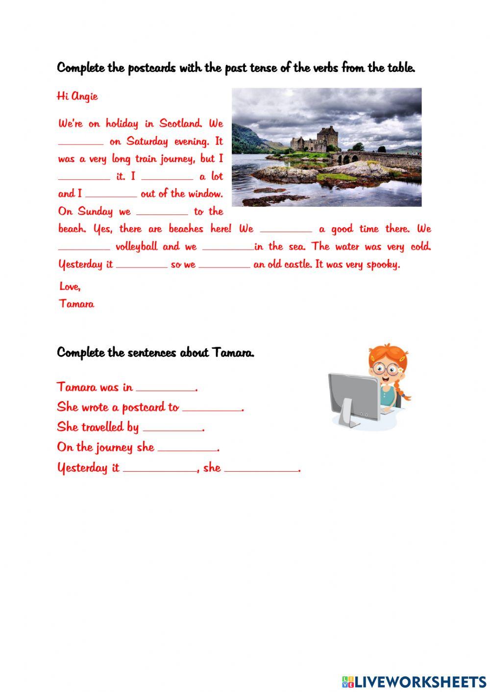 Past simple - regular and irregular verbs Past simple - regular and irregular verbs