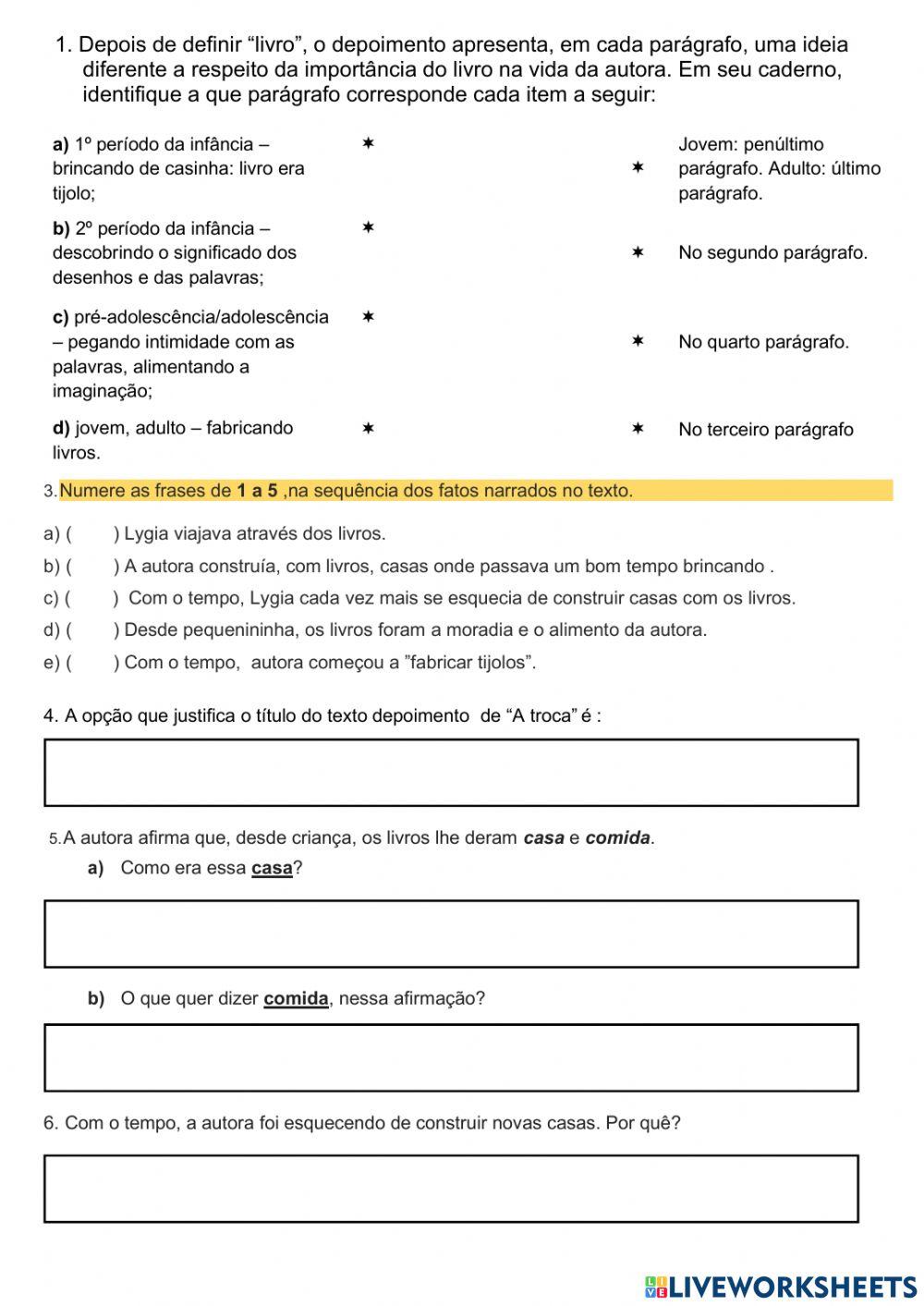 Reflexão - Leitura e Analise