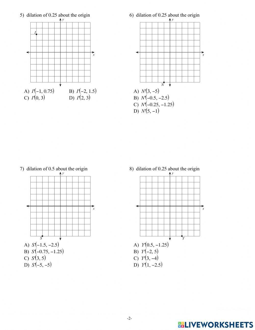 Dilations of Geometric Figures