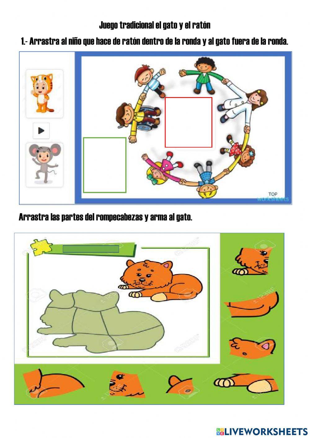 Juego tradicional el gato y el raton
