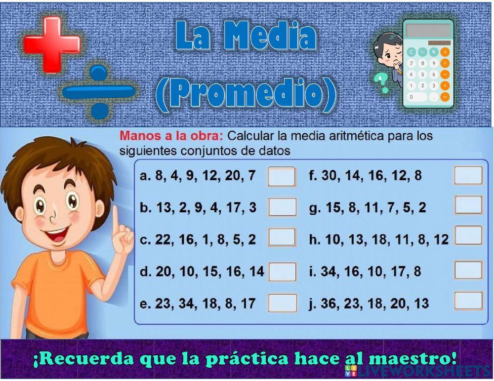 La media aritmética