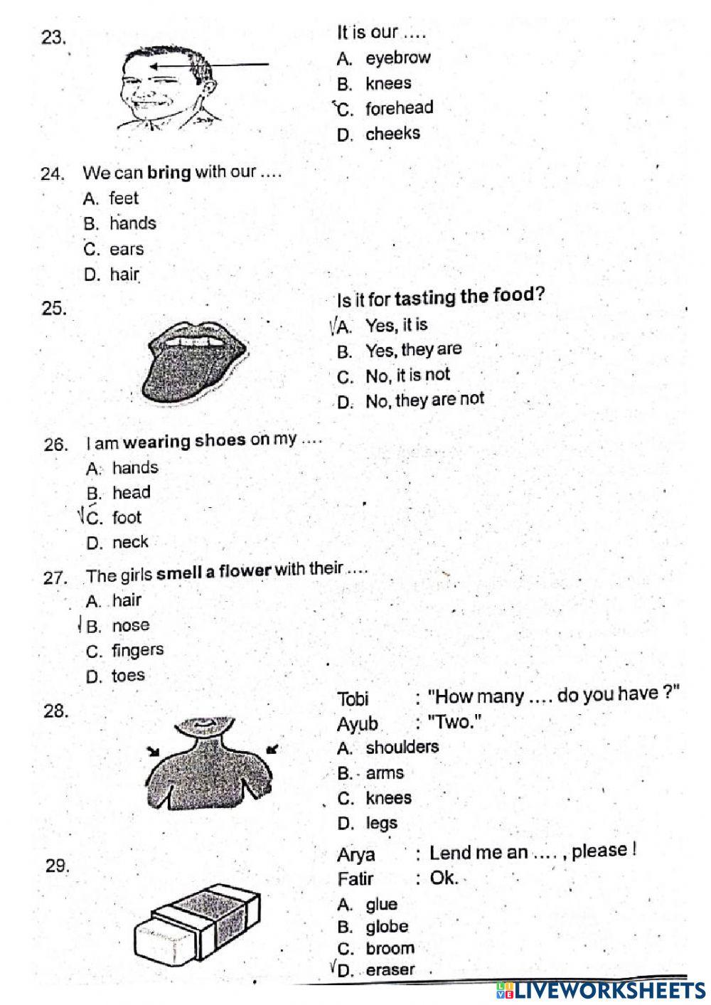 PAS Bhs Inggris Kelas 4