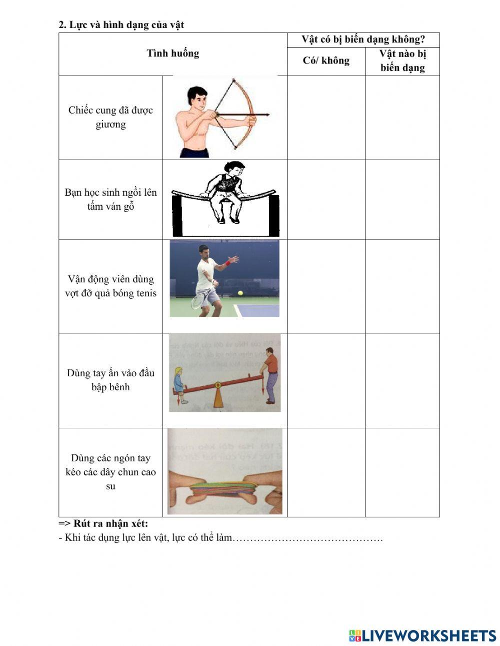 Bài 40: Lực là gì