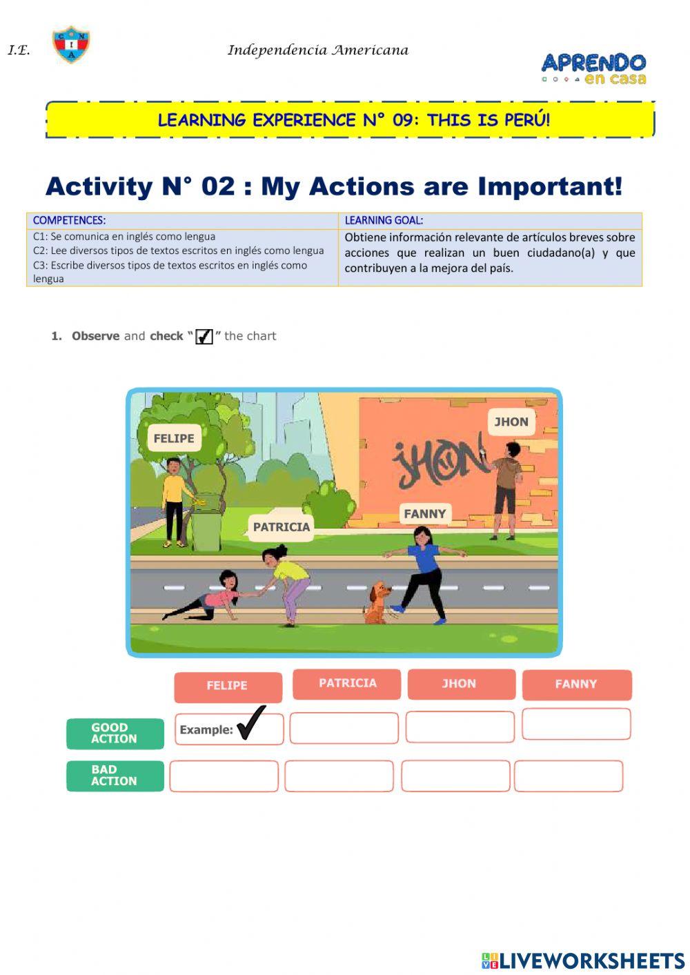 LearningExperience 9 Activity 2 A1