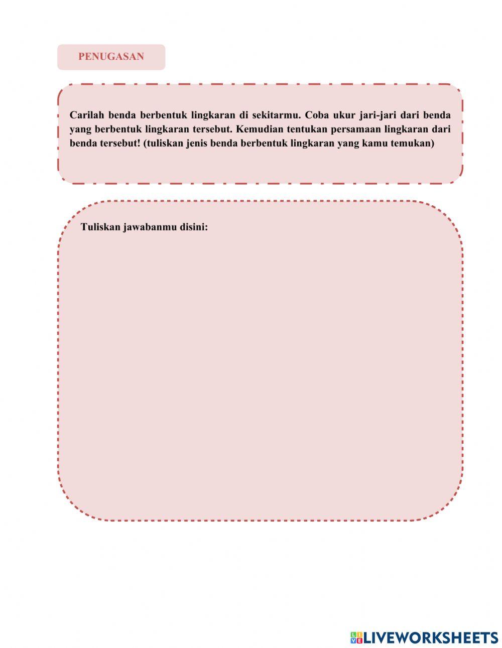 Pengantar Persamaan Lingkaran