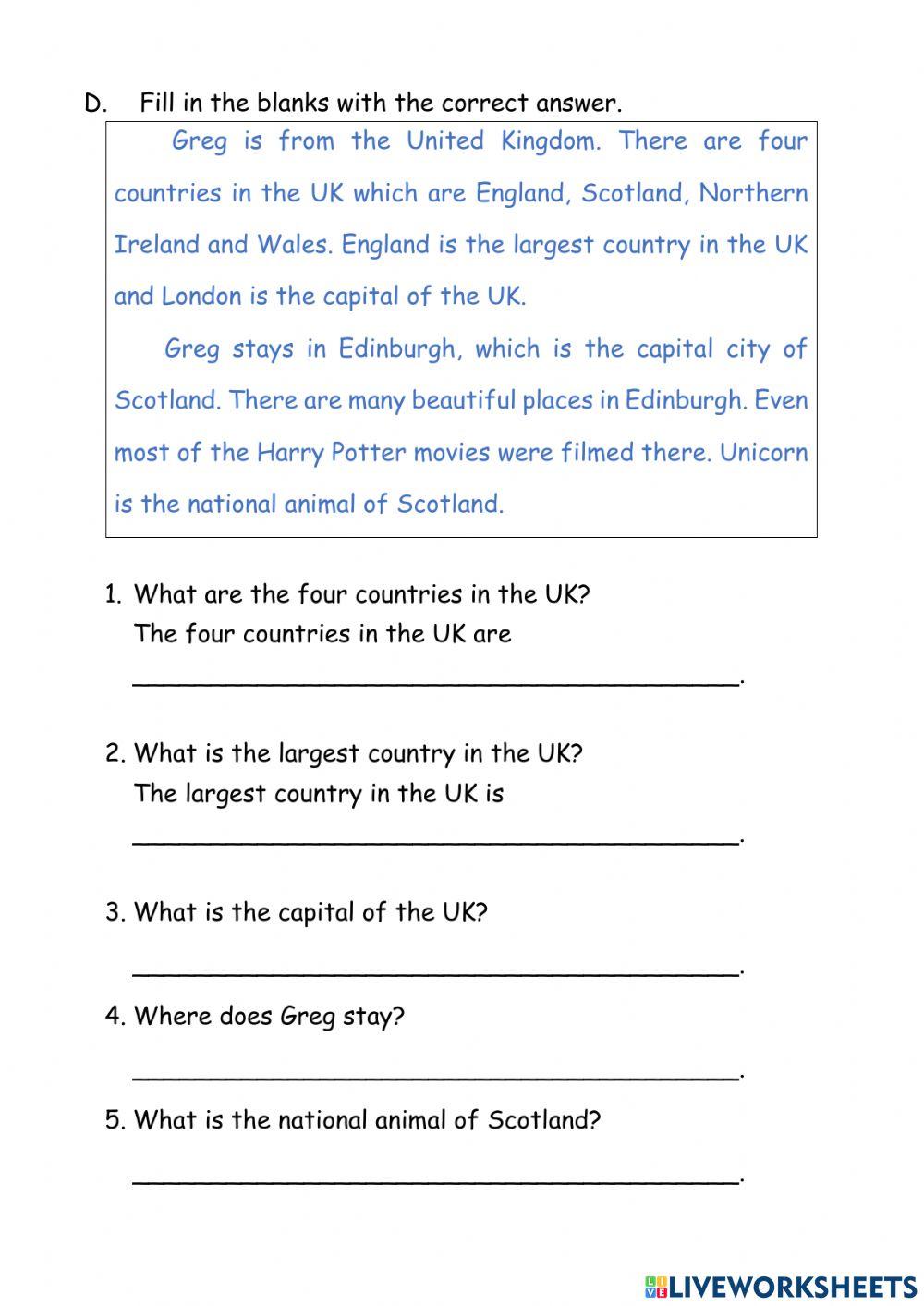 2021 Year2 English Year End Assessment
