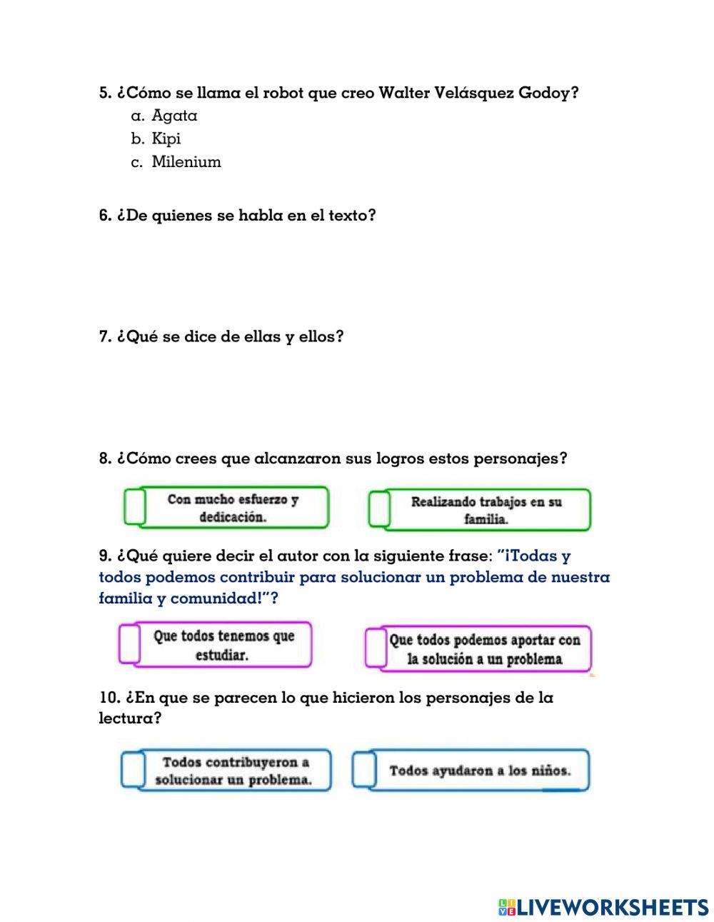 Personajes que dieron soluciones