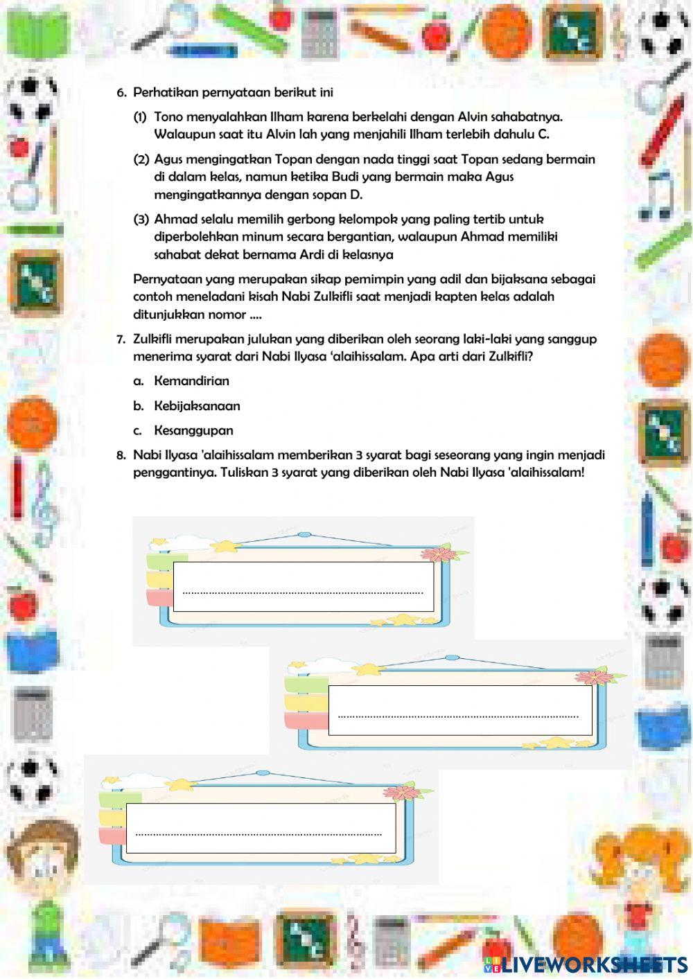 Kisah Nabi Zulkifli a.s