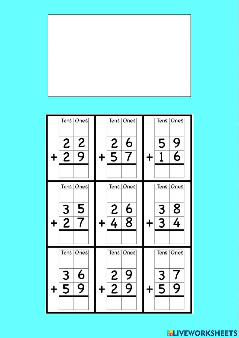 Addition with regrouping