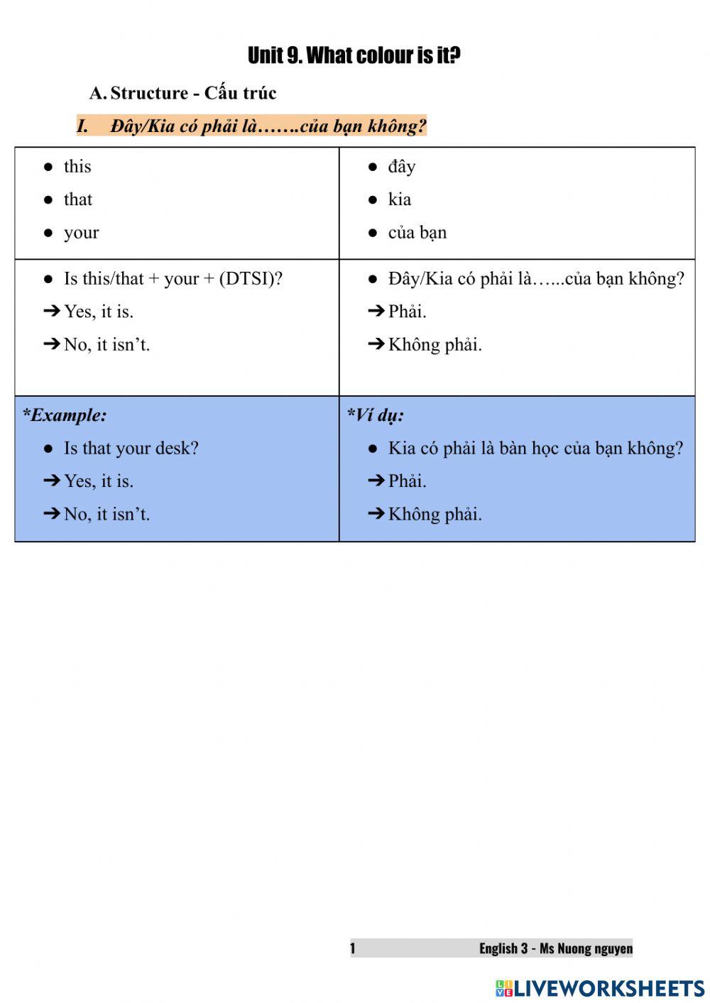 E3U8 What colour is it? (Ms Nuong Nguyen)