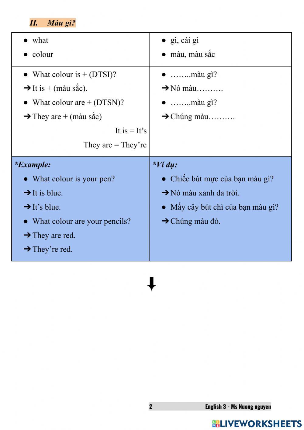 E3U8 What colour is it? (Ms Nuong Nguyen)