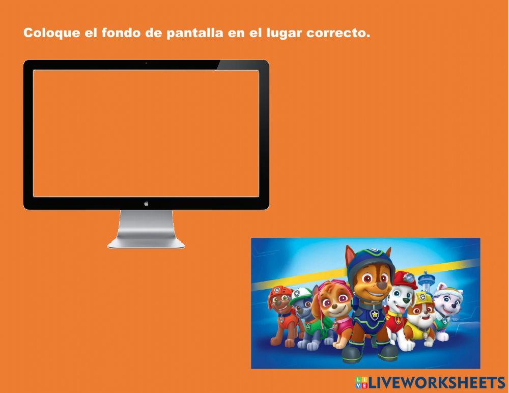 Fondo de pantalla y barra de tareas