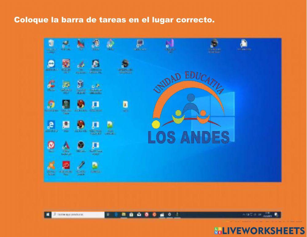 Fondo de pantalla y barra de tareas