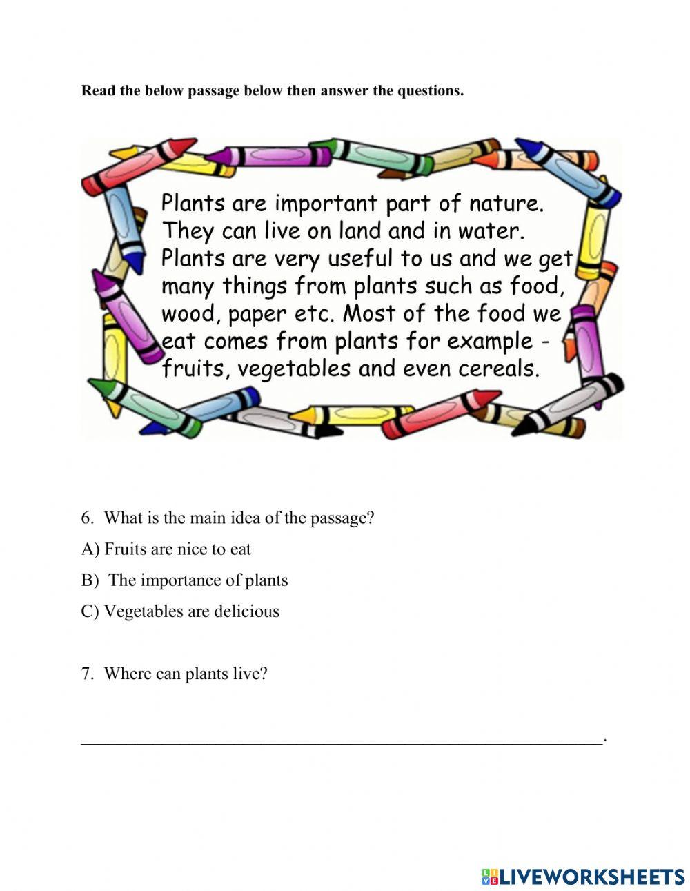 Reading and Comprehension