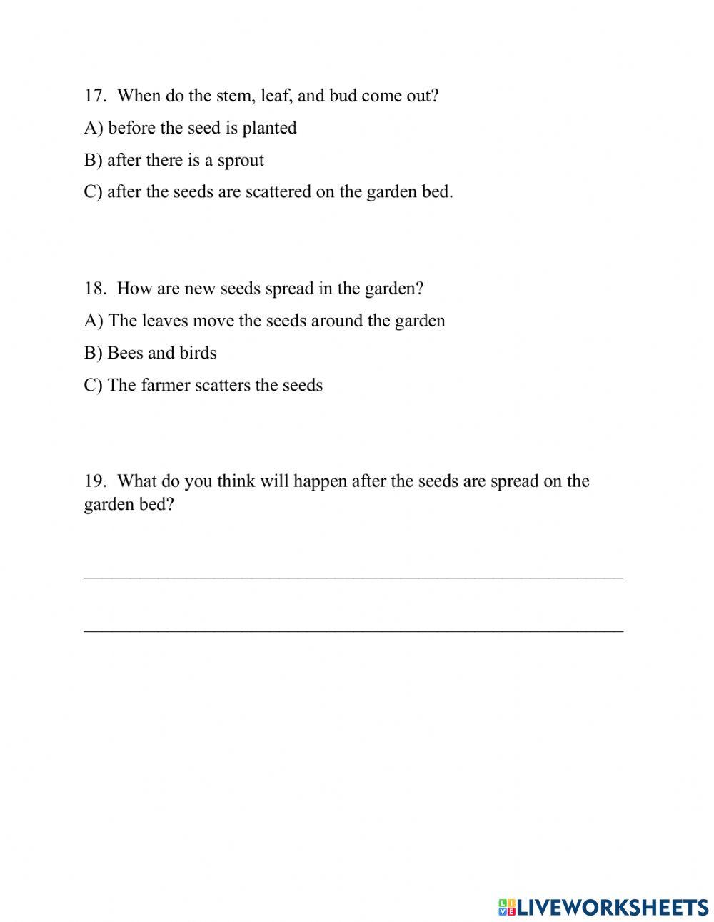 Reading and Comprehension