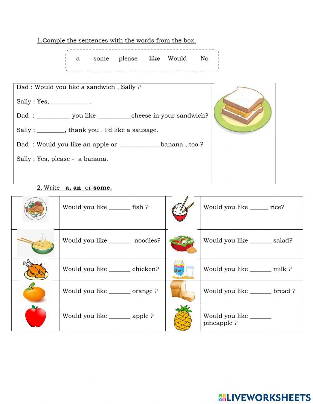 Review 1-grade worksheet | Live Worksheets