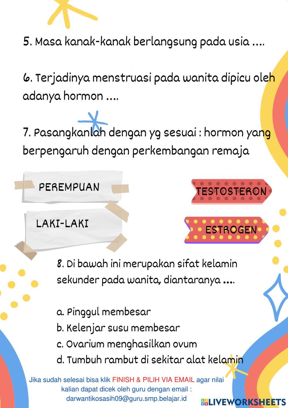 LKPD Remaja dan perubahannya