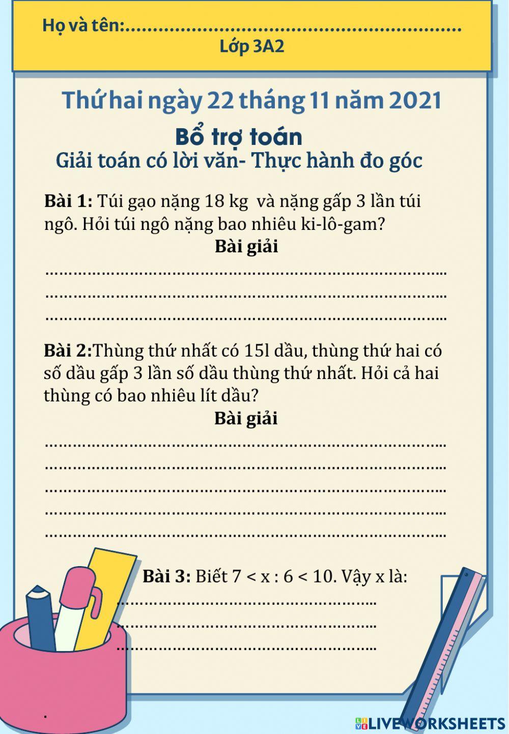 Học bổ trơ toán 5