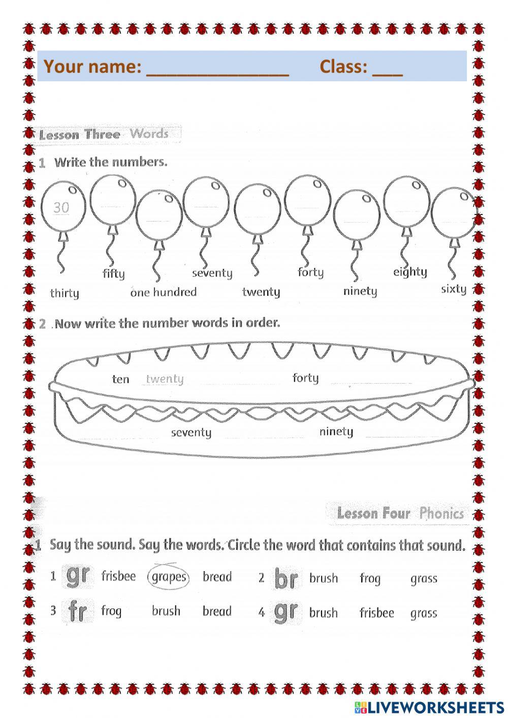Unit 3: do you have a milkshake?