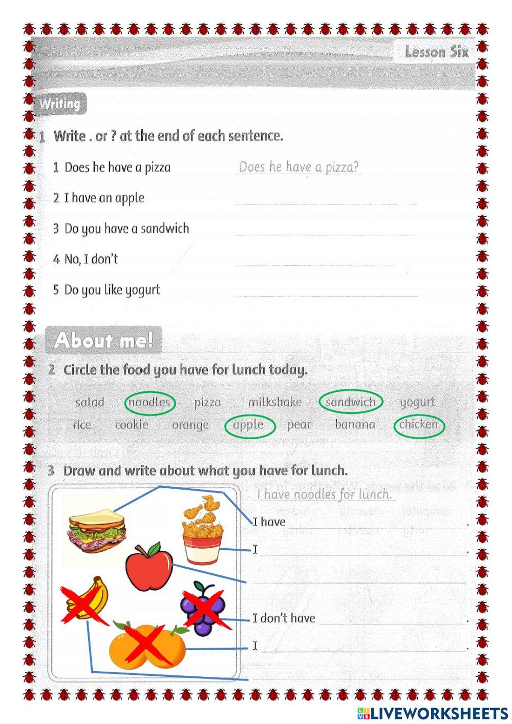 Unit 3: do you have a milkshake?