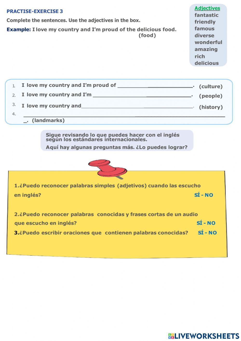 Activity 2: Peru is the best