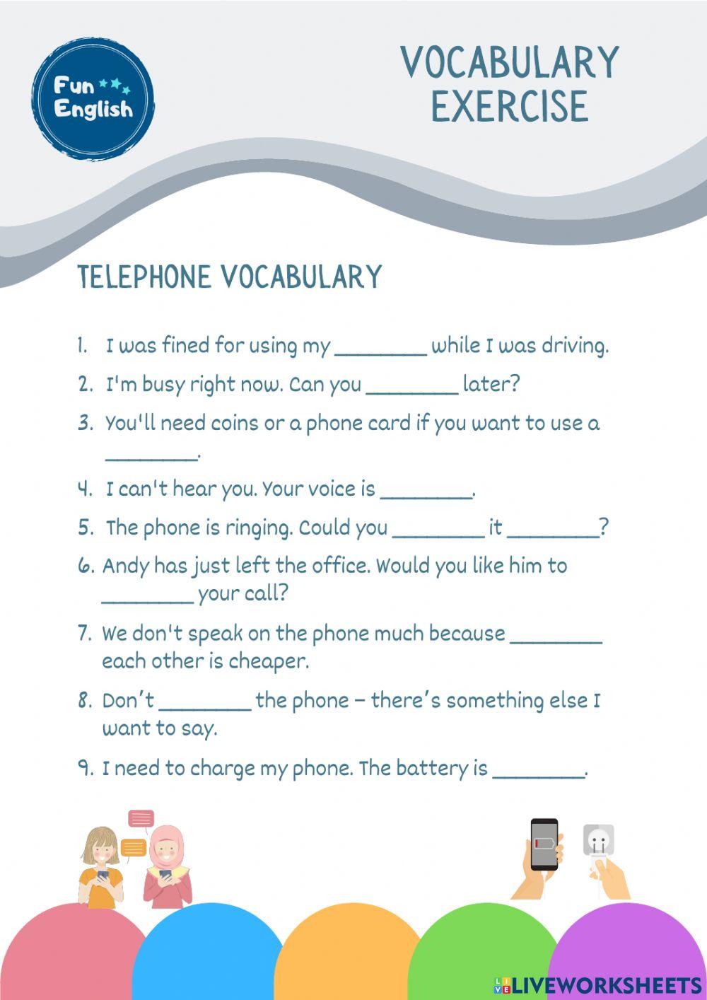 Telephone Vocabulary