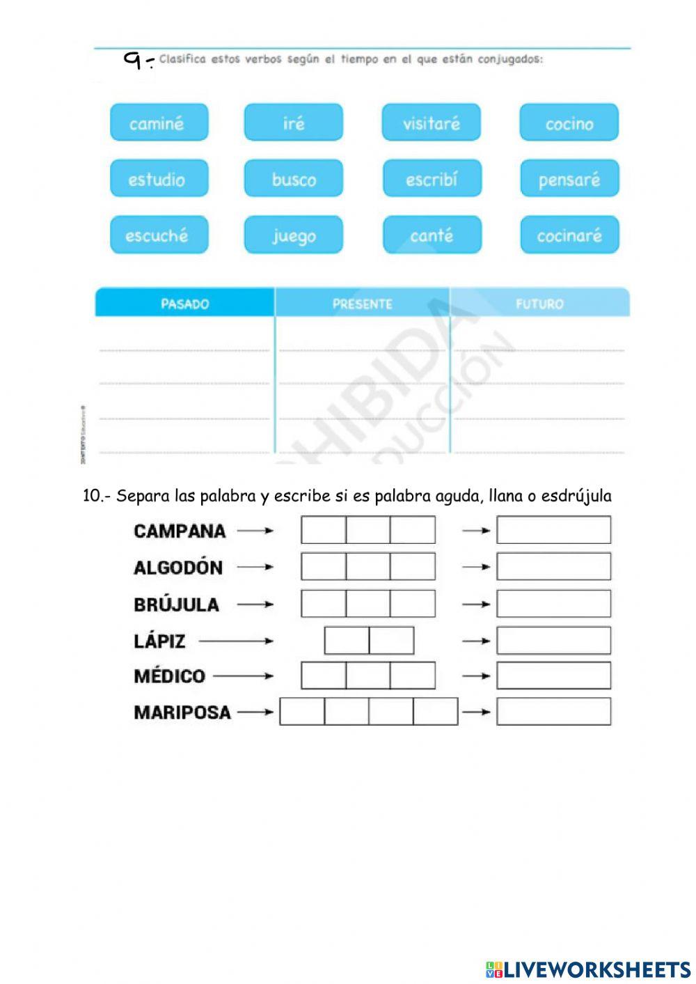 Evaluacion er. trimestre lenguaje