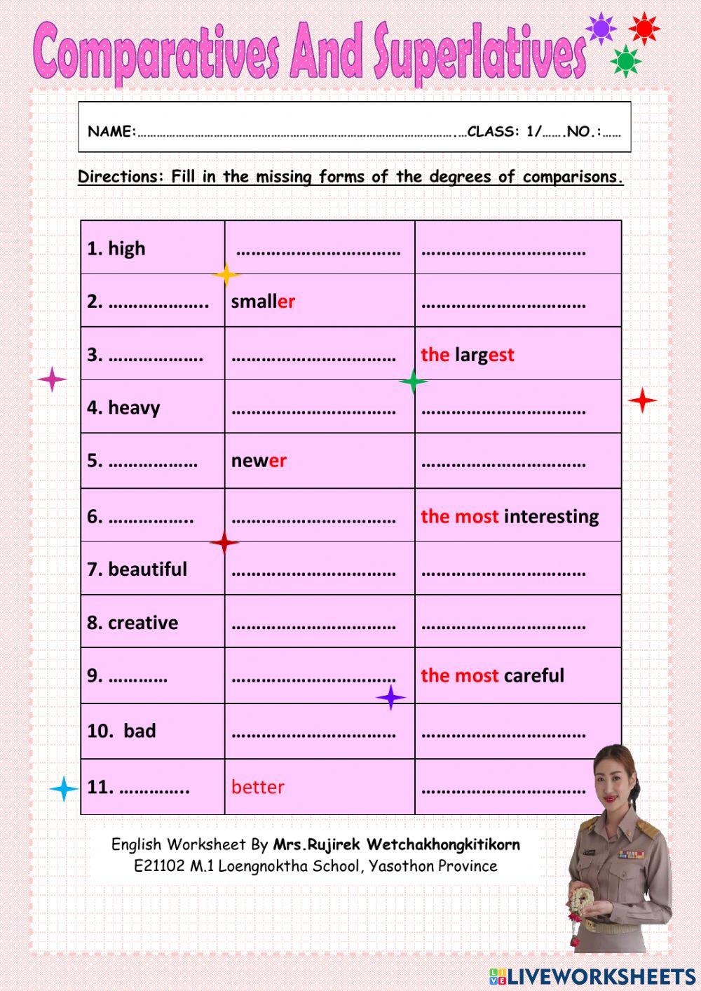 Comparative & Superlative