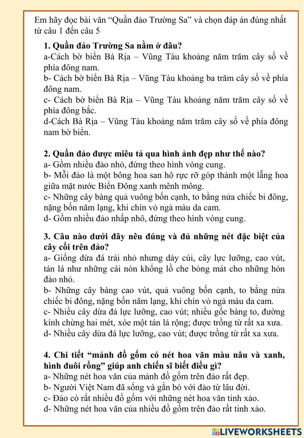 Tiếng Việt 5 - Ôn tập GK1