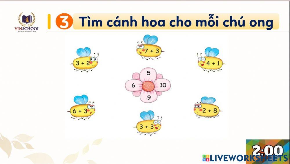 Bảng cộng trừ trong phạm vi 10