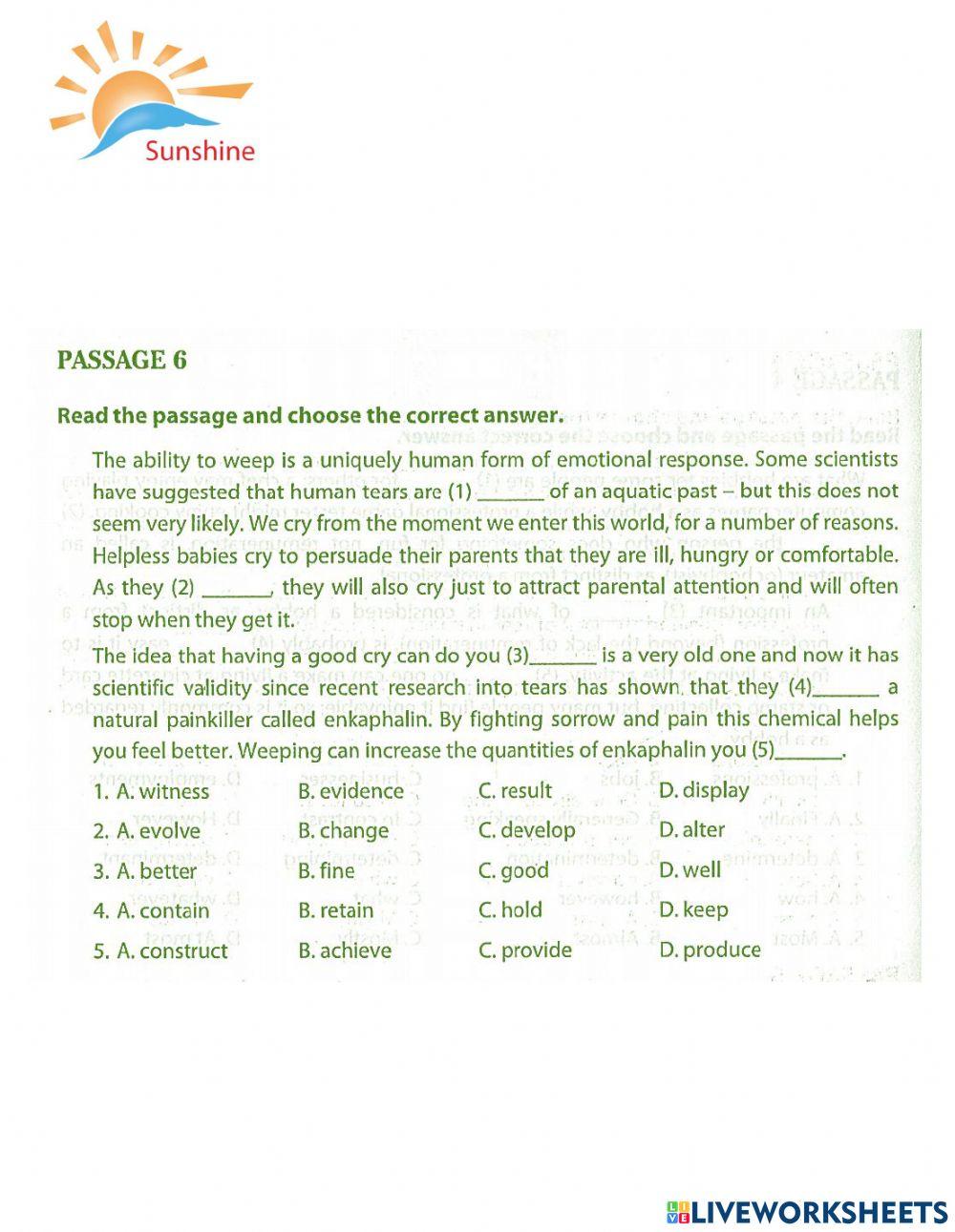 THPT Trắc nghiệm khách quan - reading 2