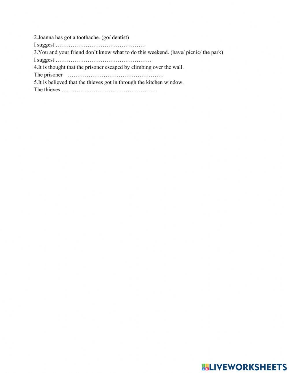 Grade 9 unit 5 review