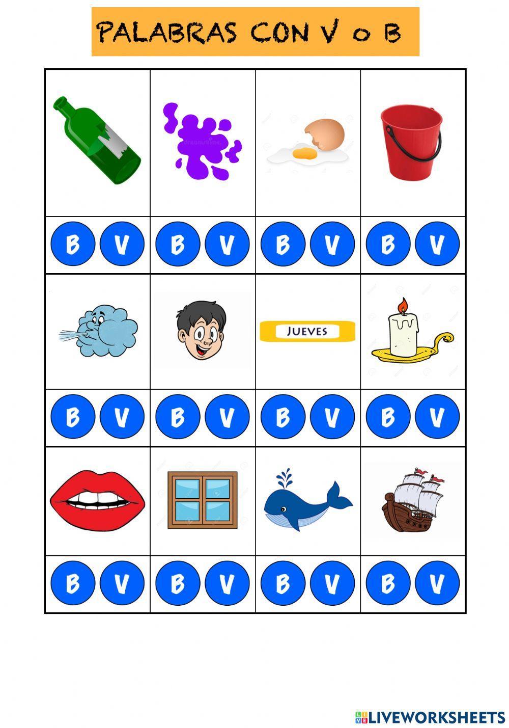 Pabalbras con b y v