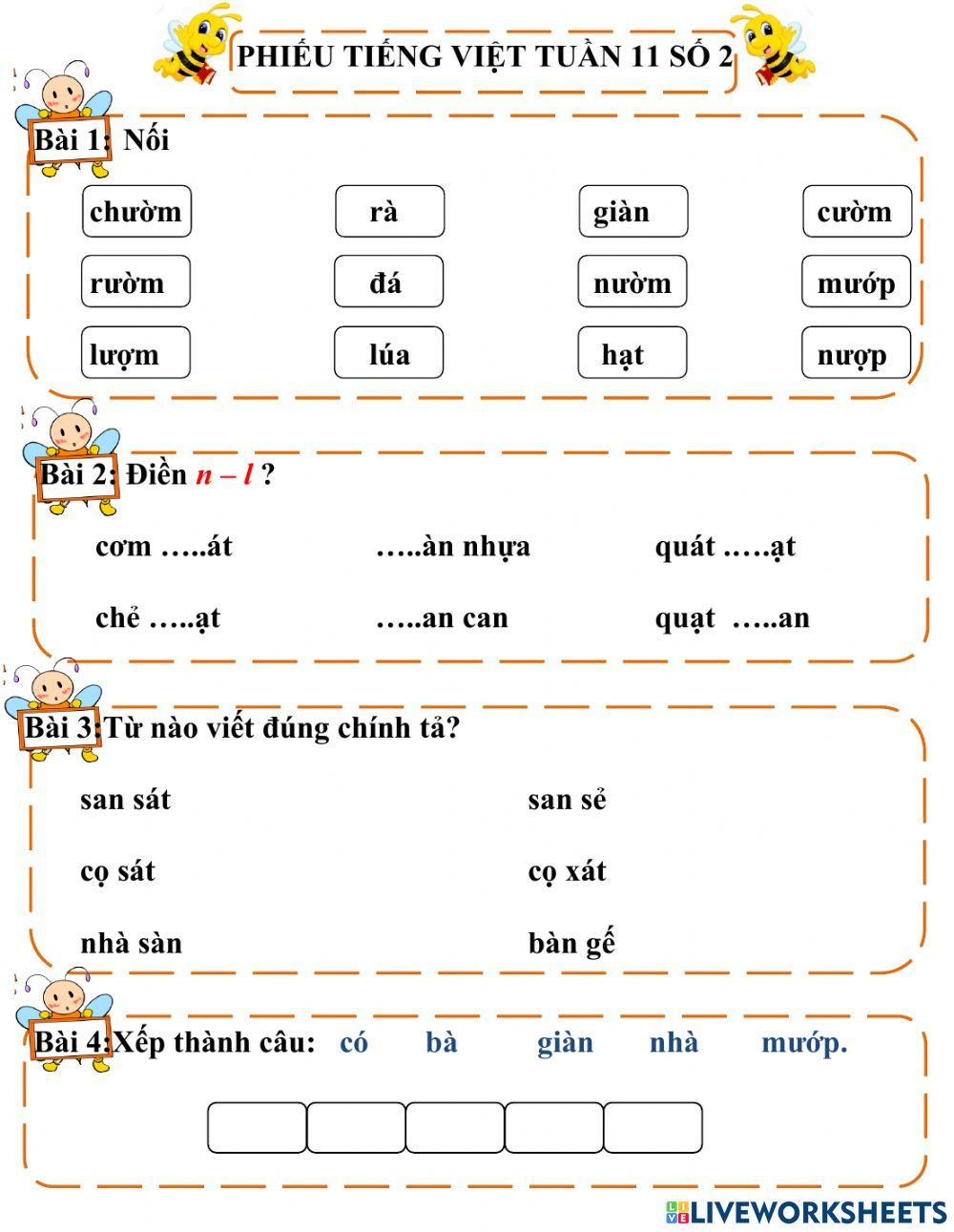 Tiếng việt tuần 11 số 2