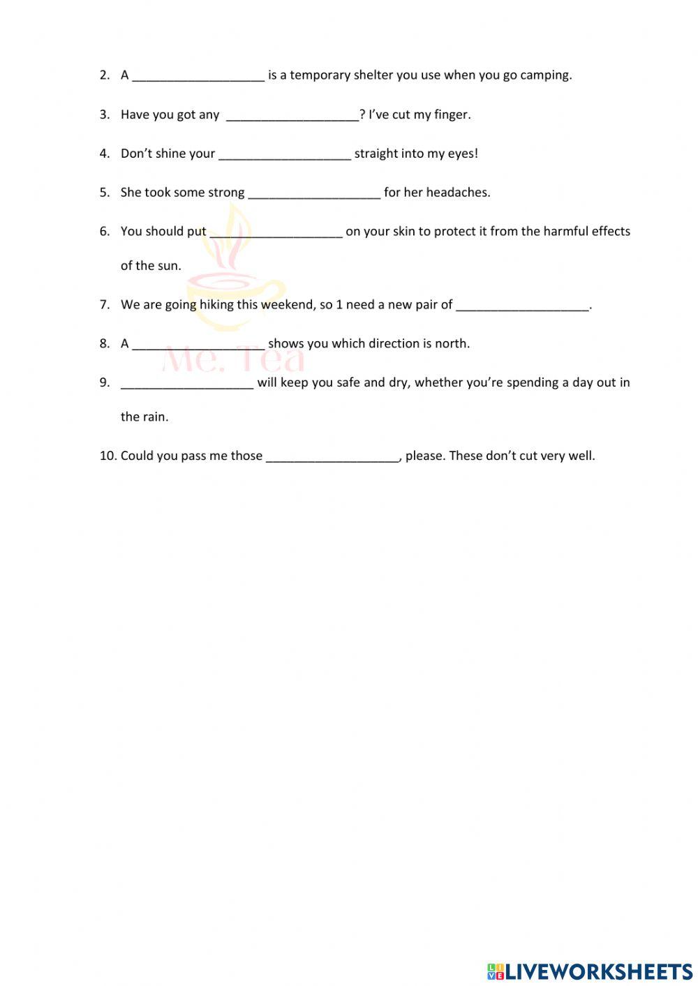 Grade 6 - Unit 5 - Vocabulary